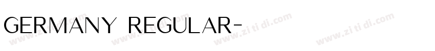 Germany Regular字体转换